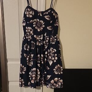 Band of Gypsies Navy and White Floral Dress